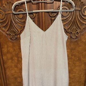 a new day Black and White Striped Maxi Dress ( R)